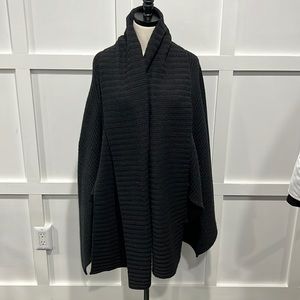 All Saints Charcoal Grey Open Cardigan, M